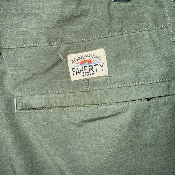 Faherty All Day Short Mens 36 Green Performance Drawstring Beach - Picture 3 of 7